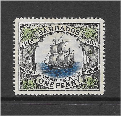 Olive Blossom Barbados Stamp