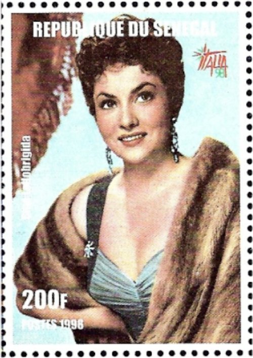 Golden Age Icons - Gina Lollobrigida Stamp (1999)