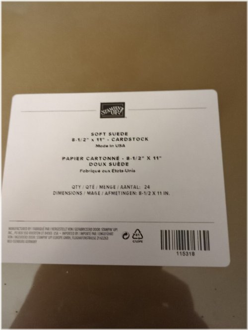 Summer Soft Suede Brown Coffee Chocolate Cardstock Set