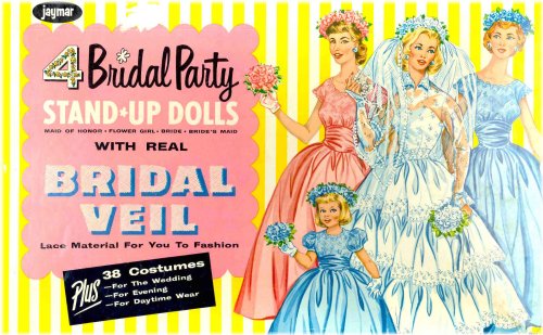 Timeless Brides: A Vintage Paper Doll Set