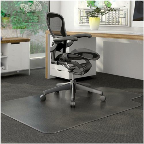 Wood Floor Protection Mat - PVC Desk Chair Mat for Office and Home