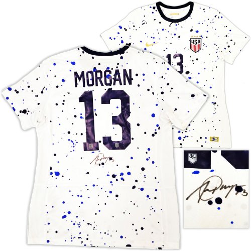 Alex Morgan Signed Team USA Nike Splash Jersey (Women's Size L)