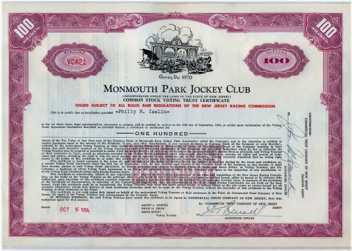 Monmouth Park Jockey Club Heritage Collection