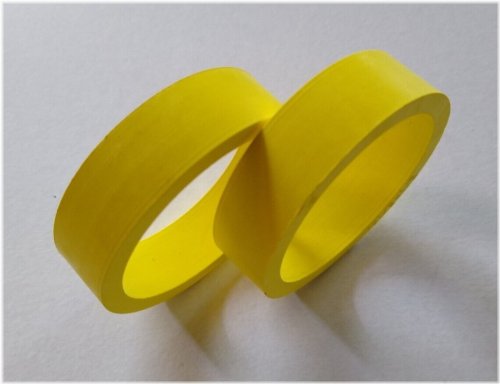 Yellow Flipper Rubber Rings Twin Pack