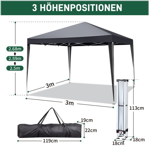 Gray Pop-Up Outdoor Shelter