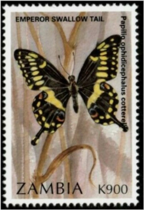 Zambia Emperor Swallowtail Stamp