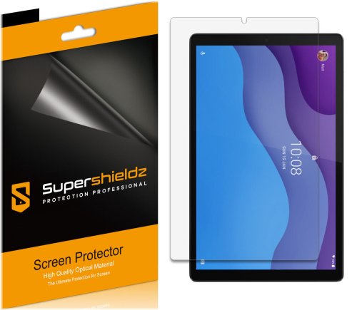 Lenovo Tab M10 HD (2nd Gen) 10.1 inch Clear Screen Protector Set by Supershieldz