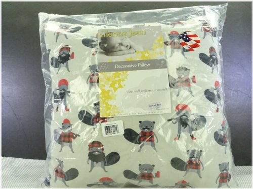 Glenna Jean Beaver Square Nursery Pillow