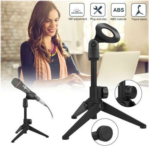 FlexiStand: Portable & Adjustable Tripod Microphone Holder