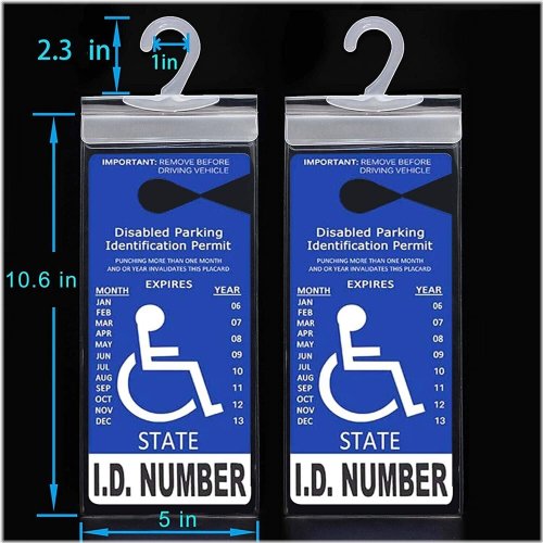 Accessible Parking Pass Shield Set