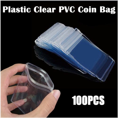 Clear Coin Storage Envelopes - Set of 100