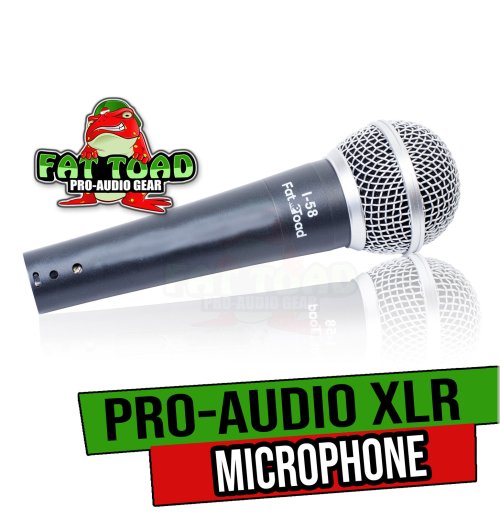 FAT TOAD Vocal Mic with Cardioid Dynamic and Mic Clip