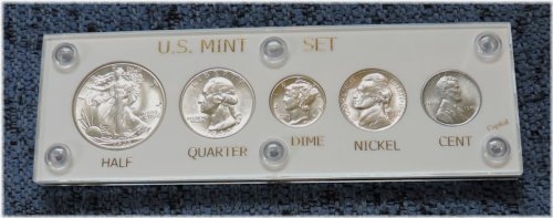 1943 P Silver Gem Uncirculated Mint Set