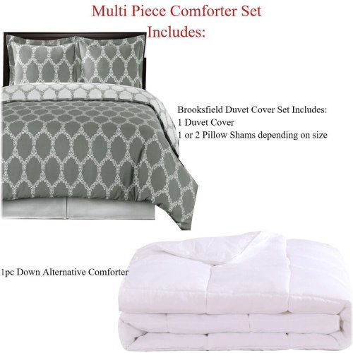 Brooksfield Bedding Set with Down Alternative Insert