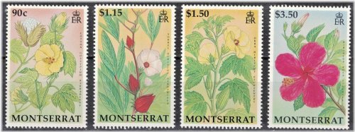 Wild Flowers of Montserrat Stamp Set