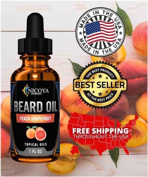 Fresh Peach Citrus Beard Oil