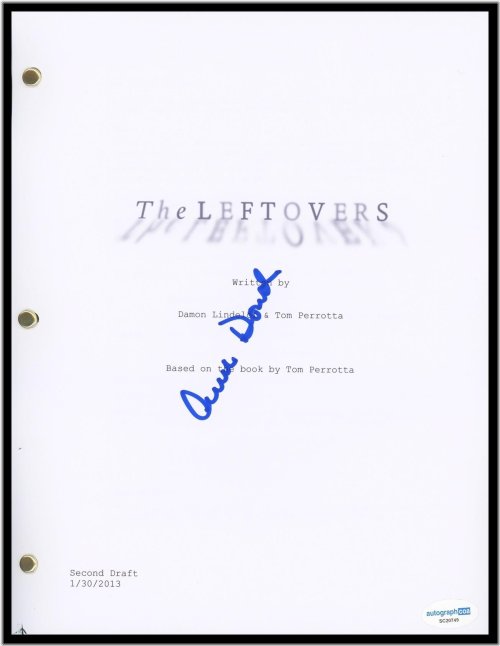 The Leftovers" Pilot Script Autographed by Ann Dowd