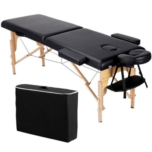 Black Foldable Spa Bed