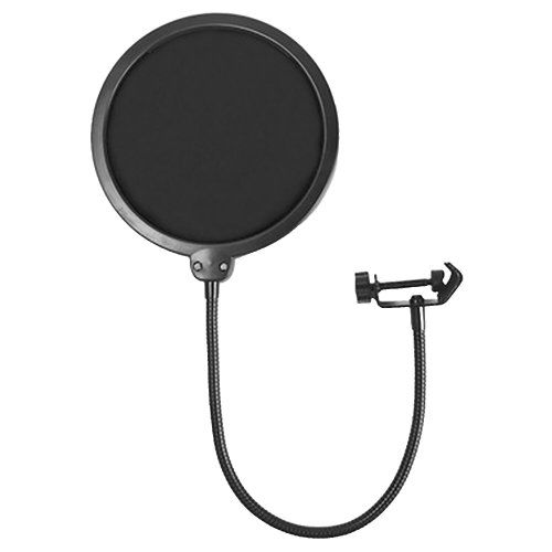 FlexShield Dual-Layered Pop Filter with 360° Gooseneck Clip