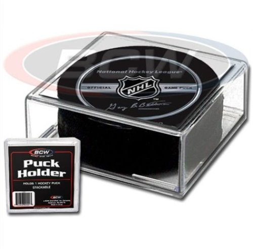 Stackable Square Display Cases for Hockey Pucks (Set of 4)