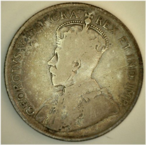 Vintage Canadian Half Dollar from 1918