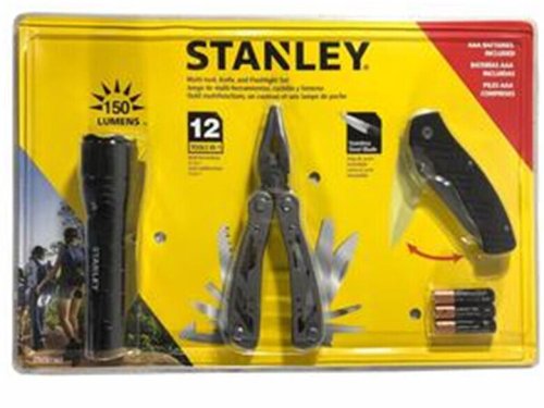 Versatile Tool Kit with Flashlight and Knife