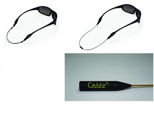 Black & Gold Zipz Eyewear Retainer