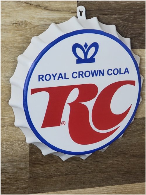 Crown Cap Soda Pop Metal Sign