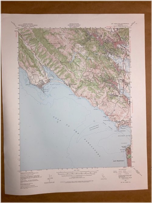 Tamalpais Topo: Vintage Geological Survey Map
