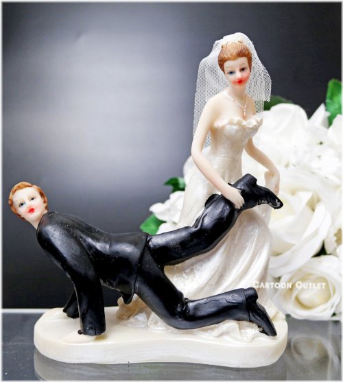 Comical Couple Cake Topper