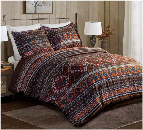 Clayton Southwestern Lodge Tribal Comforter Set