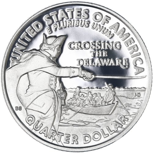 Washington Crossing the Delaware Quarter - 2021 Gem Proof