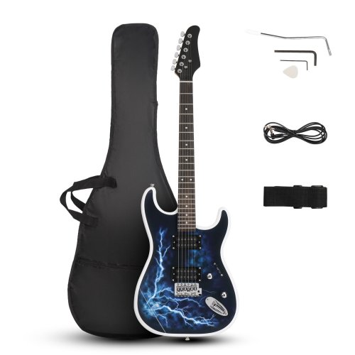 White Lightning Maple Electric Guitar Set