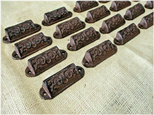 Ornate Rustic Vintage Iron Drawer Handles