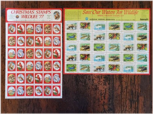 Wildlife Conservation & Christmas Stamp Sheets Collection