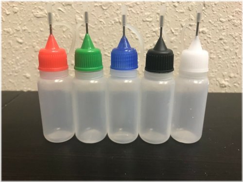 PrecisionFlow Drop Bottle - 12ml LDPE with Needle Tip and Color Options