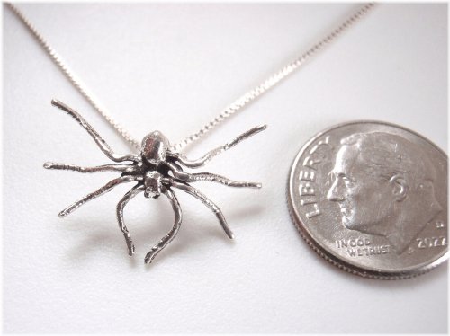 Arachnid Elegance Silver Pendant