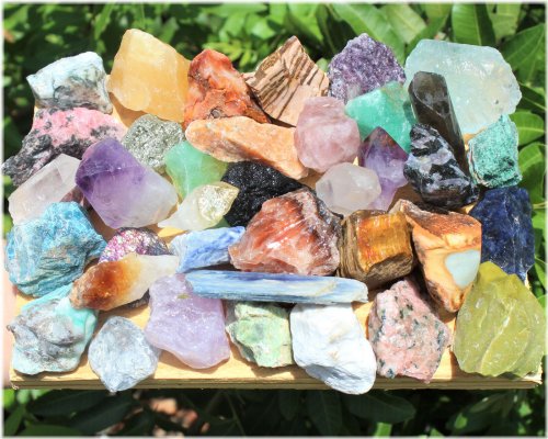 Nature's Treasure Trove: Assorted Rough Mineral Rocks