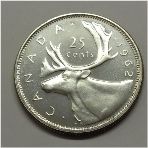 1962 Canadian Silver Quarter