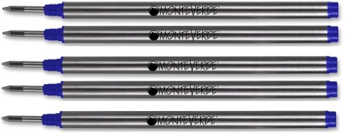 Monteverde Blue Medium Rollerball Refills for Montblanc Pens (M23)