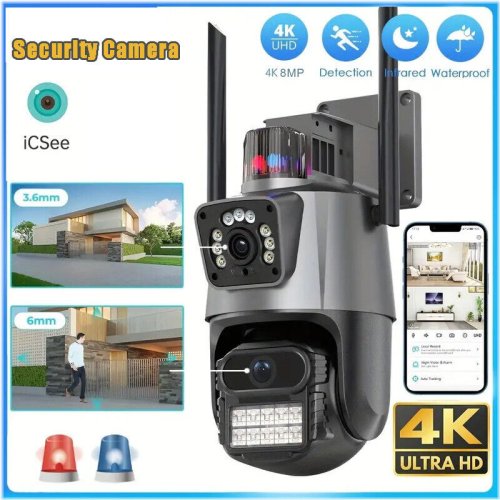 Dual Lens Zoom Outdoor Night Vision Camera