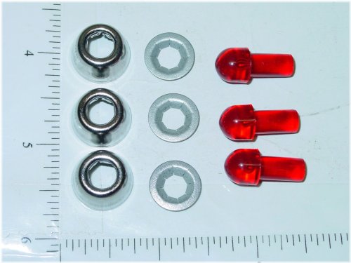 Retro Toy Part Trio - Red Flasher Set