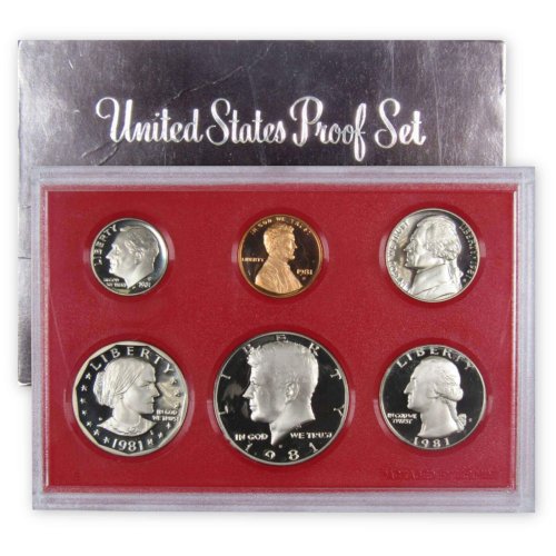 Heritage Proof Set - 1981 Type 1 U.S. Mint Original Government Packaging Collectible