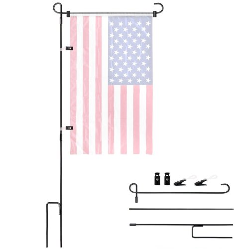 Garden Flag Stand with Anti-Wind Clip