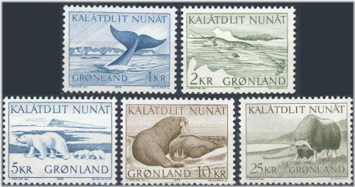Arctic Wildlife Series 1969-1976 Stamp Set