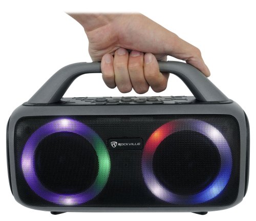 SonicBox LED Portable Speaker with Long-Lasting Battery