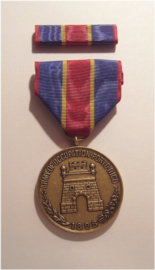 Puerto Rico Occupation Commemorative Medal with Ribbon