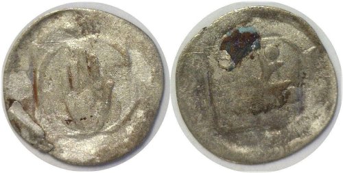 Hand of God Heller - 1300-1400 Germany Hall Silver