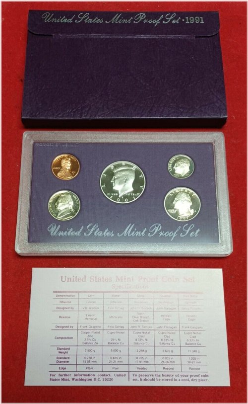 Heritage Collection: 1991 US Proof Set with Original Packaging and COA