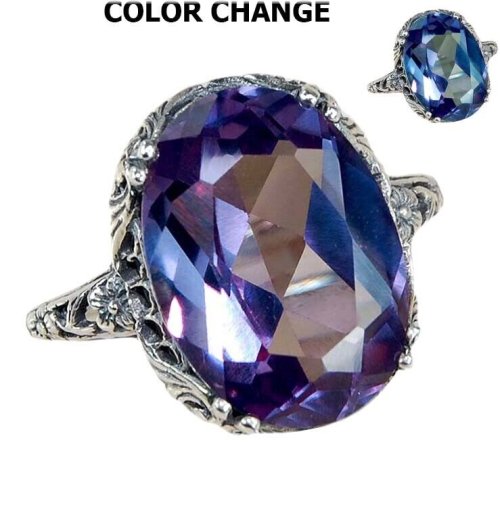 Alexandrite Filigree Ring